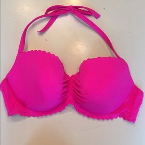 Scalloped Victoria Secret Halter Bikini Top